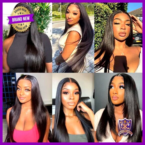 Brazilian Virgin Human Hair Extensions 4 Bundles 20-26 Inches Straight